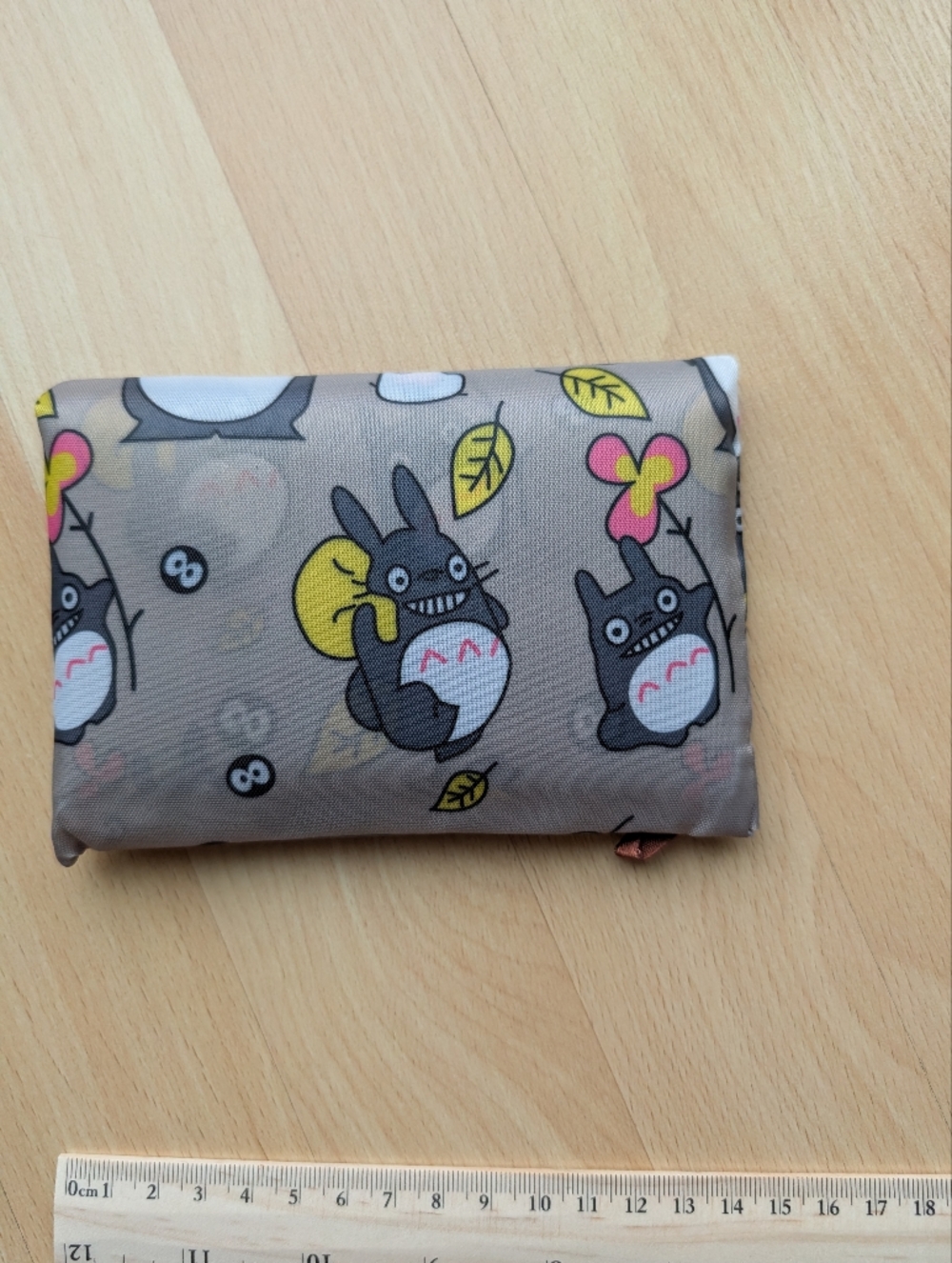 Cute Totoro Foldable Shopping Bag, New Without Tag, Compact Reusable Washable